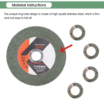 105 mm/4,13 инча (вътрешен диаметър. 16 мм) режещ диск метален режещ диск за 100 мм, ъгъл смола шлайфане диск аксесоари