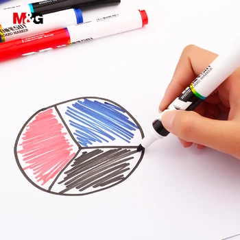 M&G търговия на Едро с 3 бр. Цветен стираемая дъска маркери Марка канцеларски материали офис ученически пособия елегантен символичен подарък за писане