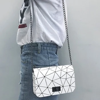 Дамски Модни чанти за рамо Нова Дамска чанта-месинджър чанта верига на Дивата крек печат All-match Crossbody чанта