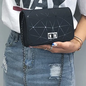 Дамски Модни чанти за рамо Нова Дамска чанта-месинджър чанта верига на Дивата крек печат All-match Crossbody чанта